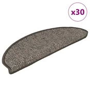 Vidaxl Samolepilne preproge za stopnice sisal 30 kosov 65x21x4 cm