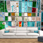 Foto tapeta - Sapphire Stained Glass 200x140