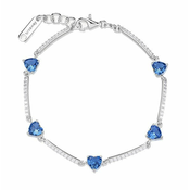 Brosway Romantična srebrna zapestnica Fancy Freedom Blue FFB115