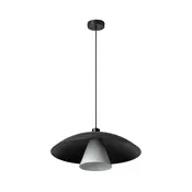 Osram - Luster na sajli DECOR FLYING MUSHROOM 1xE27/25W/230V precnik 50 cm crna