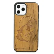 shumee Lesen ovitek za iPhone 12 Pro Max z volčjim motivom