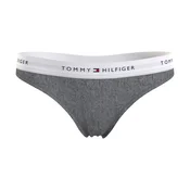 Tommy Hilfiger za ženske. UW0UW03835 Tange z logotipom na pasu sive barve (S), Domača oblačila, Siva, Bombaž