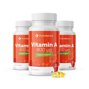 Vitamin A 800 µg, 180 mehkih kapsul