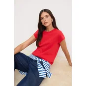 Trendyol Milla Ženska majica TWOSS26TS00181, Crvena