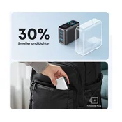 ANKER 100W GaN zidni brzi punjac/ 3-porta (2x USB-C i 1x USB-A) sa USB-C M/M kablom/ tamno sivi