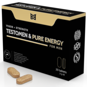 Tablete za moške Blackbull By Spartan - testomen & Pure Energy Vigor + Strength, 20 kos