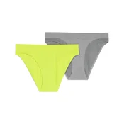PUMA Womens Briefs (2-Pack), Women, Middle Grey Melange, XL