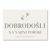 Personal Tabla dobrodošlice/plakat - Eukalyptus