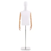 vidaXL Prilagodljiv maneken 170-242 cm s glavo in podstavek Moški PP