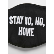 Stay Ho Ho Home Face Mask Black