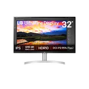 LG 32UN650K-W Monitor - IPS Panel  60 Hz  Height Adjustable DisplayPort  HDMI  White