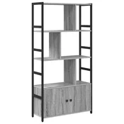 Vidaxl Knjižna polica Siva sonoma 80 x 30 x 155,5 cm Konstruiran les
