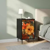 Vidaxl Nočna omarica GENNEP 2 kos Črni hrast 36 x 33 x 61 cm