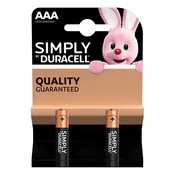 Baterije DURACELL Basic MN2400 AAA, pakiranje od 2 komada, 10PP110022
