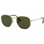 Ray-Ban Hexagonal RB3548N 001/58 Polarized Zlatni/Zeleni