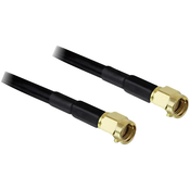 Delock WLAN Antenski priključni kabel [1x SMA - 1x SMA ] 2 m črn Delock