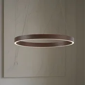 Lucande LED viseča svetilka Yonam, O 60 cm, 1-žarek, rjava, CCT - Dnevna soba/jedilnica - Sodobni - kavno rjava, bela - Kovina
