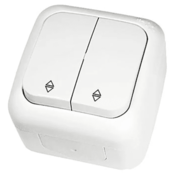 Panasonic Stikalo PALMIYE nadometno menjalno IP54 belo