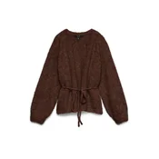VERO MODA Pletena jopa VMBERRY čokolada
