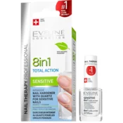 Eveline Nail Therapy 8v1 balzam za občutljive nohte s kremenom 12 ml