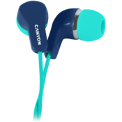 CANYON headphones EPM-02 Mic 1.2 m Blue Green