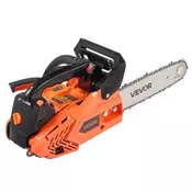 VEVOR Motorna žaga 25 cc bencinska 305 mm oranžna