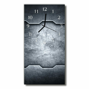 tulup.si Steklena navpična ura Metal kovinsko srebrna 30x60 cm
