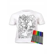 CAPIBARA majica za slikanje + 10 pralnih flomastrov 9-11 let
