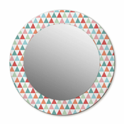 tulup.si Tiskano okroglo ogledalo Geometrijski vzorec fi 50 cm