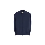 GOBI Cashmere Pletena jopa Womens Timeless Cashmere Full-Zip Cardigan mornarska