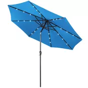 COSTWAY Vrtni senčnik s solarnimi LED diodami 300 cm, (5000194670)