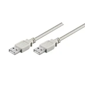 Kabel USB 2.0 A–A - 1,8 m, siv (High Speed)