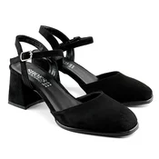 Mona shoes Ženske sandale na štiklu, Crne