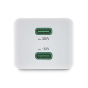 HAMA Kucni Punjac PD/Qualcomm 2xUSB-C, 35W Beli 201694