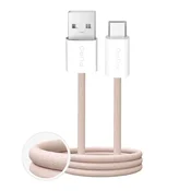 slomart Kabel Puro Fabrik 10W v oplet USB-A - USB-C 1,5m - bež