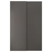 HASVIK Par kliznih vrata, tamnosiva, 150x236 cm