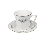 PORCELAN SET ZA KAFU 120ml 6/1 (CVETICI/CRNA) DT2407004C