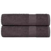Vidaxl Kopalne brisače FROGN 2 kosa antracit 100x150 cm 360 g/m2