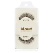 Bloom Natural lepilne trepalnice iz naravnih las No. 747M (Black) 1 cm