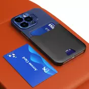 HURTEL Usnjena ovitek s stojalom za Samsung Galaxy S23 Ultra etui denarnica za kartico s stojalom modra