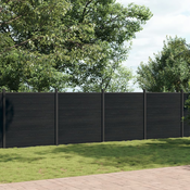 vidaXL Ograjni panel siv 1045x186 cm WPC