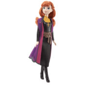 Mattel Disney 25HLW46 Frozen Anna lutka u crno-narancastoj haljini