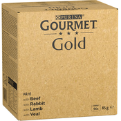 25% popusta! Jumbo pakiranje Gourmet Gold 96 x 85 g - Fina pašteta: govedina, kunić, janjetina, teletina