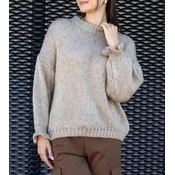 UR/CEO Bright beige asymmetrical sweater Castia