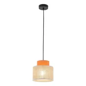 TK Lighting Viseča svetilka DUO JUTA ORANŽNA 3255