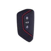 INF Silikonski ovitek za ključ, združljiv z Volkswagen Golf 8, ID4X, R-Line in Touareg X red+black, (5000152191)