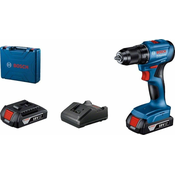 Bosch GSR 185-Li Akumulatorska bušilica - odvrtac 18V, 2x2,0 Ah + kofer 06019K3000