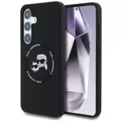 Originalen KARL LAGERFELD ovitek MagSafe Samsung Galaxy S25 FE - Heads - črn - KLHMS25FESKCHTCK