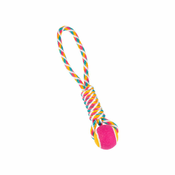 GimDog Tenis Rainbow Twister lopta na špagi za pse 40 cm