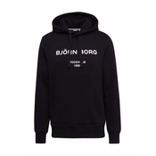 BJÖRN BORG Sportska sweater majica, crna / bijela